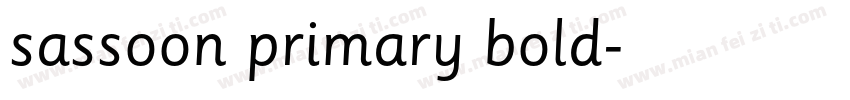 sassoon primary bold字体转换